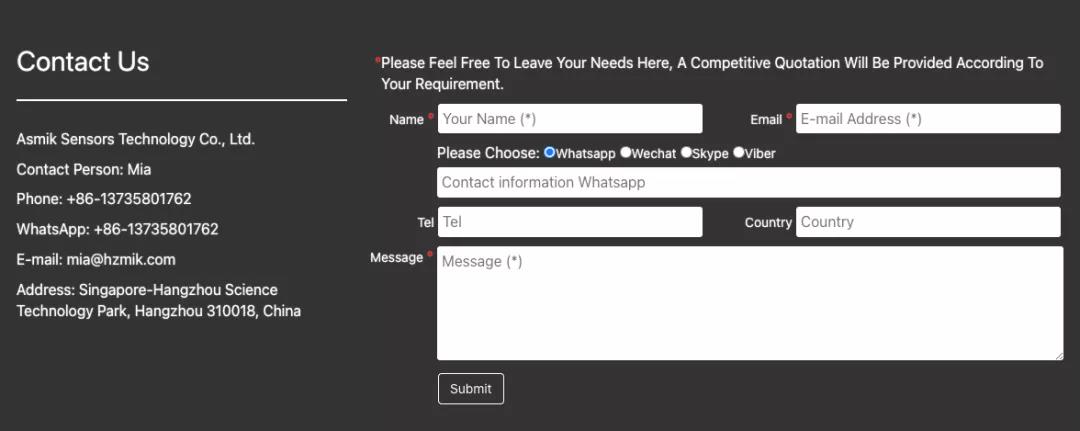 聯(lián)系我們頁面